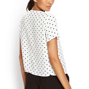 Forever 21 Polka Dot Sheer Blouse